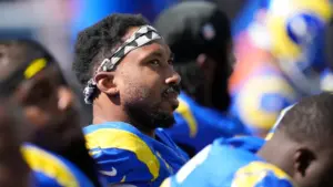 Rams' Garrett, without a tackle in loss to 49ers, cites knee